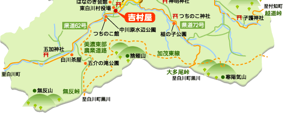 吉村屋への地図